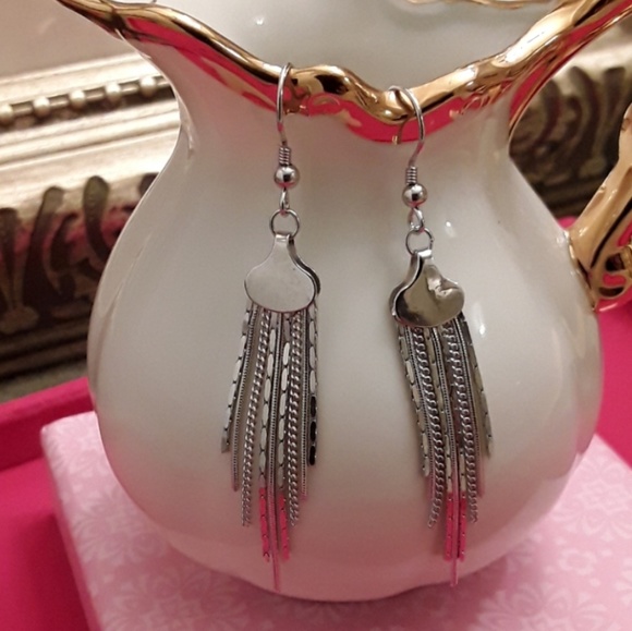 NEW S925 Sterling Silver Silky Tassel Earrings - Picture 3 of 4